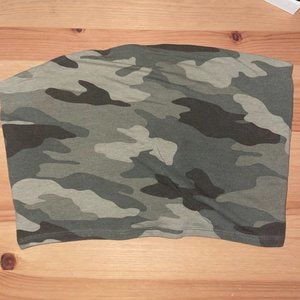 Garage camo print tube top